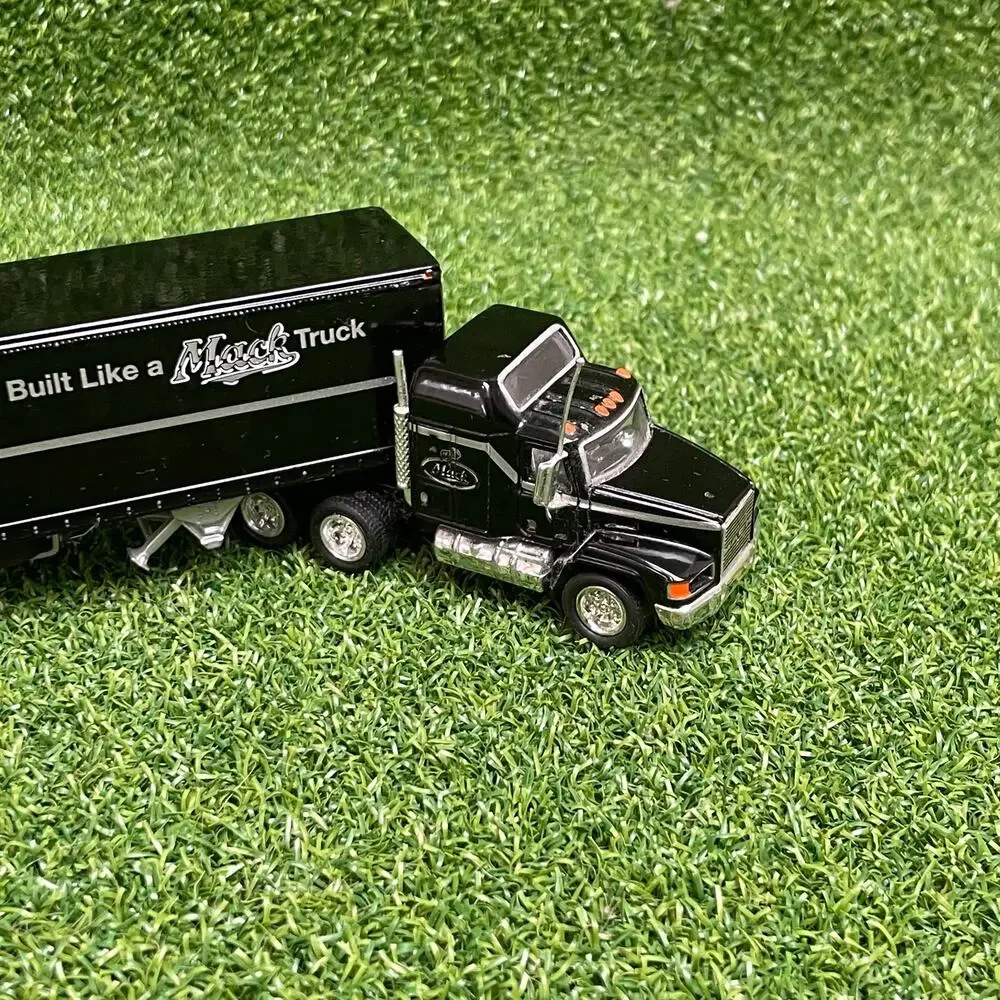 Vintage Matchbox Mack CH600 Black Diecast Tractor Trailer Toy